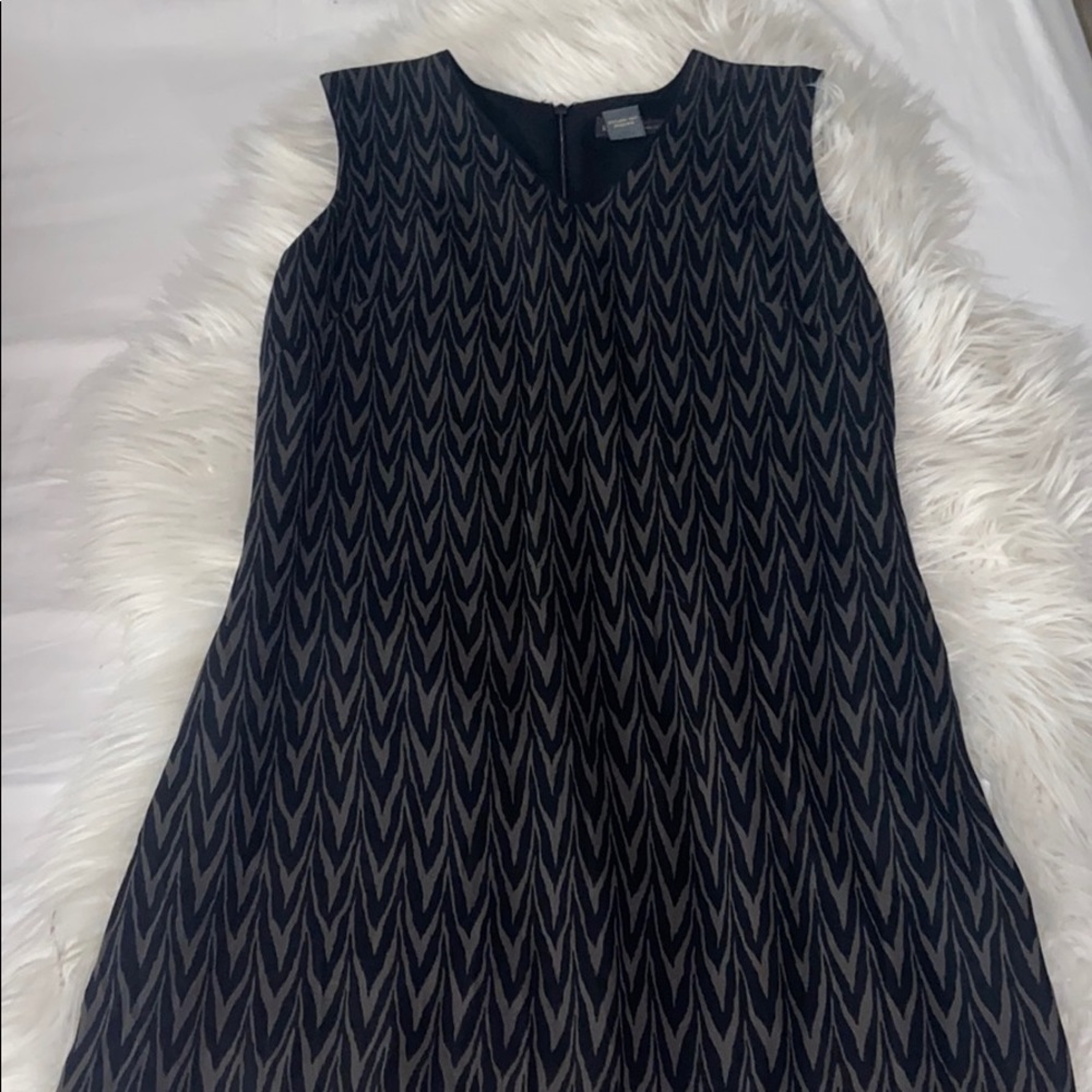 Banana republic Black and Tan patterned dress